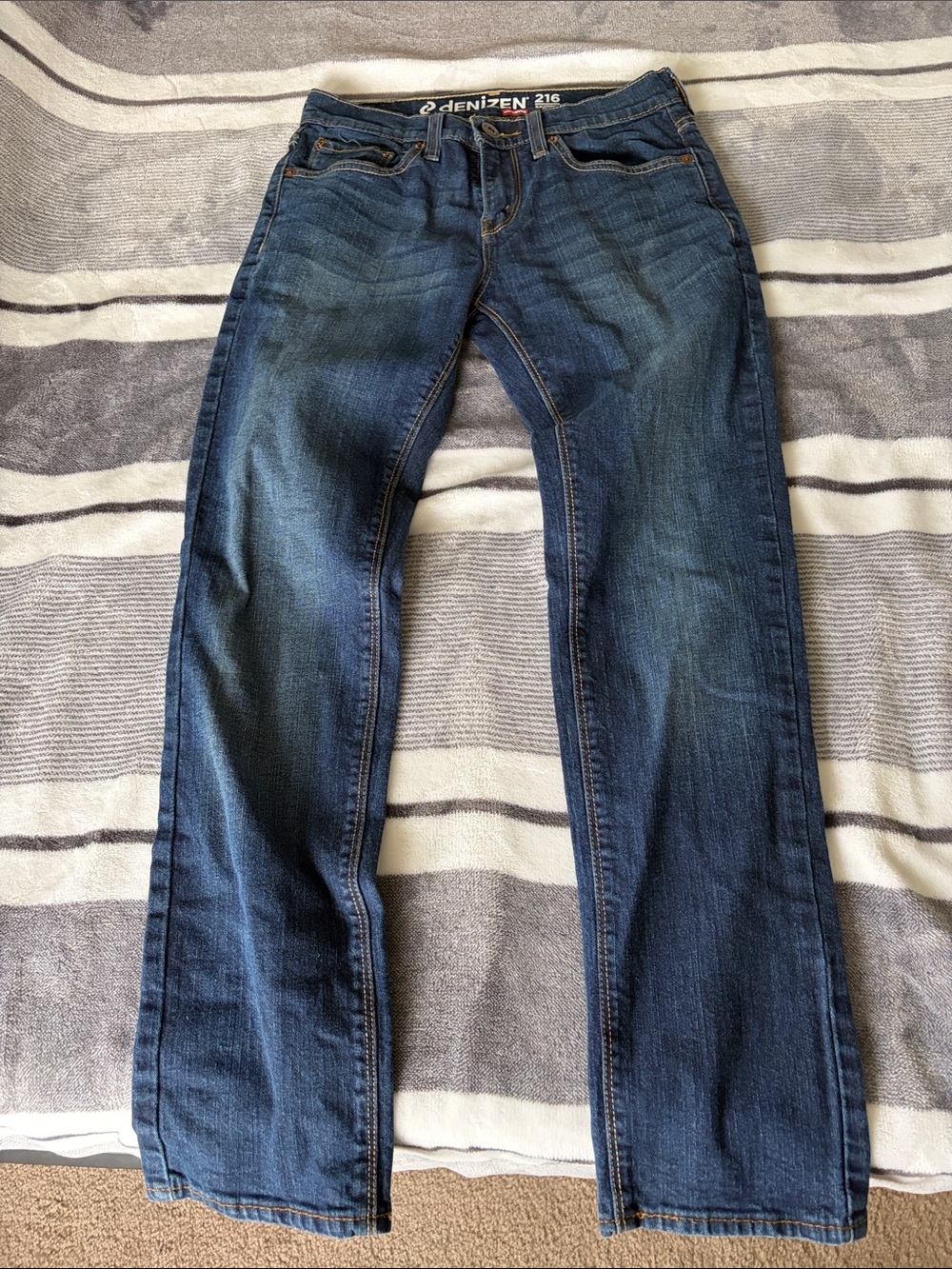 Denizen from Levi's Men's Blue Straight-Leg Jeans